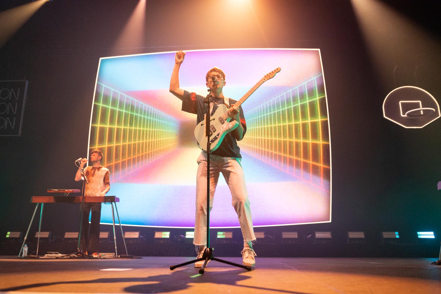 Glass Animals performing Heat Waves at HBF Stadium