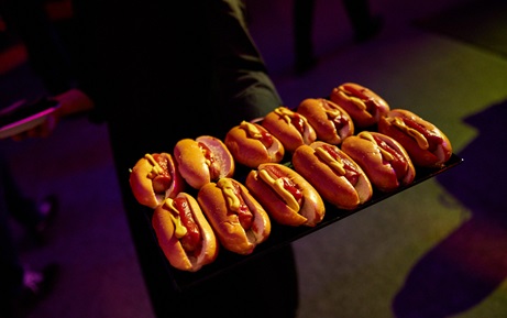 Frankie's mini hot dogs